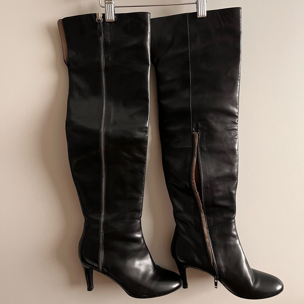 Gaia D’Este boots High zipper leather Italy size 37